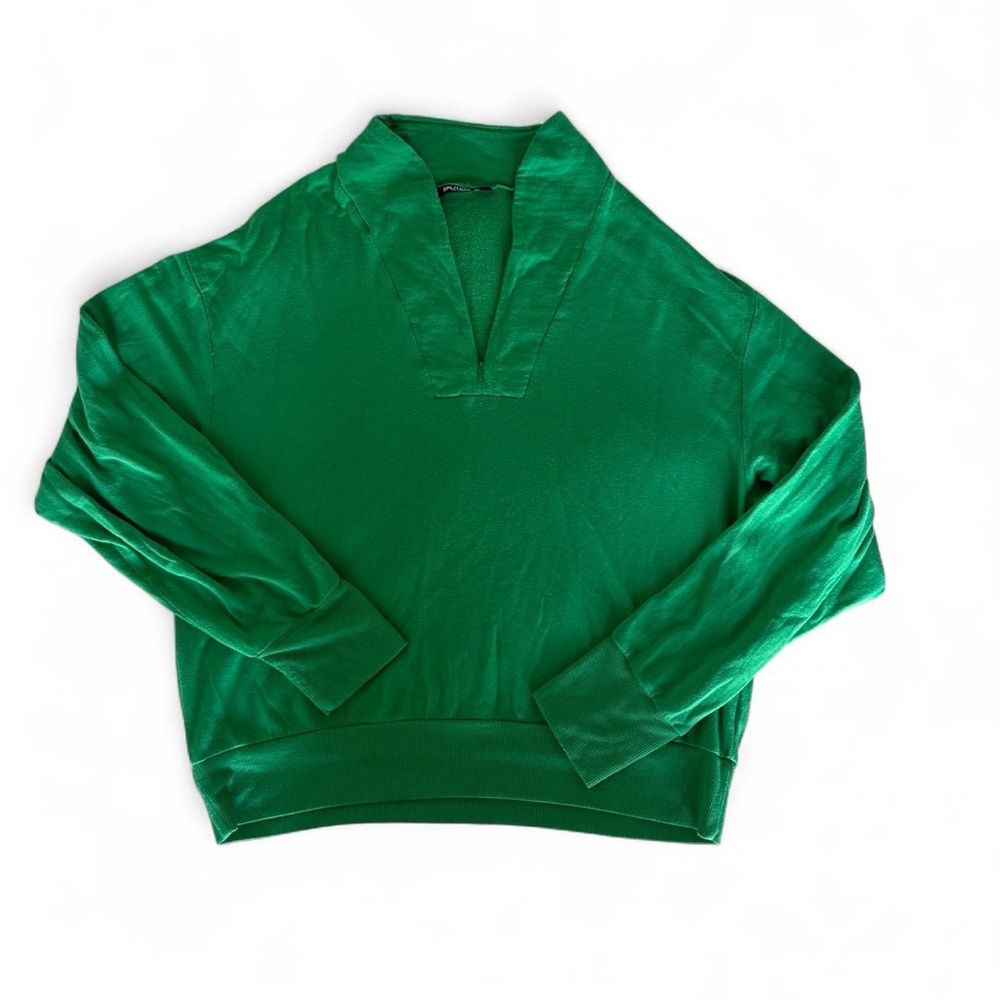 Splits59 green quarter zip